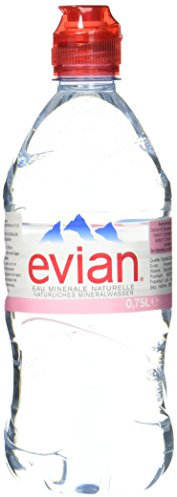 Evian DPG Sports Cap Pet, 6er Pack, EINWEG (6 x 750 ml)
