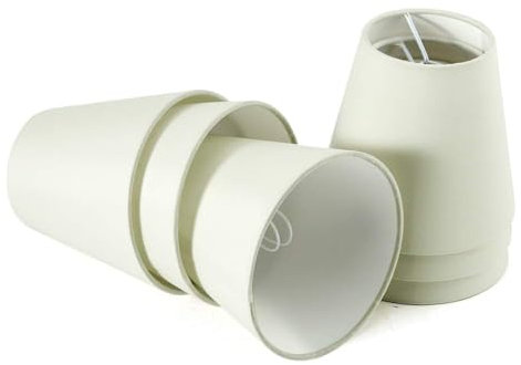 Fuloon Pantalla de Lámpara para E14, Moderna Paquete de 6 Pantallas para Lámparas de Araña de Cristal,Pantallas para Lámparas de Pared,14cm x 13cm