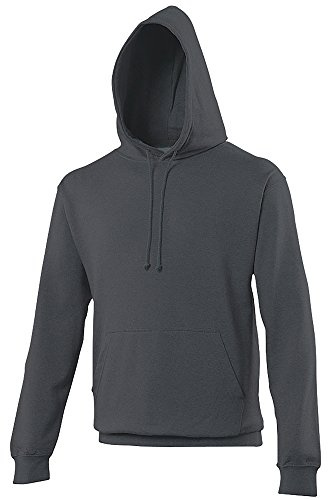 AWDis Men's College Hoodie, Grey (Storm Grey), Medium