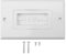 White Brush Wall Plate Anti-dust Wall Mount Panel Cable Pass Through Insert for Wires Single Gang Cable Access Strap Wall Socket Plug Port(1 Gang)