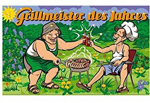 Grillmeister des Jahres Fahne (V31) - 90x150cm
