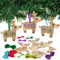 Baker Ross AX307 Rentier Kreuzstich Deko Anhänger Aus Holz Bastelset Für Kinder - 5 Stück, Festliche Kreativsets Und Bastelbedarf Zum Basteln Und Dekorieren Zur Weihnachtszeit