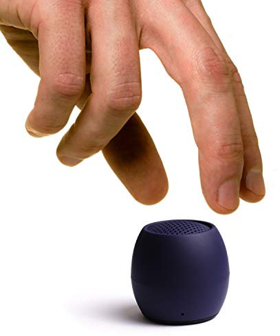 Boompods Zero Mini Bluetooth Lautsprecher - tragbarer Outdoor Lautsprecher, IPX6 Wasserschutz & 5 Std. Akkulaufzeit, Kabelloser Mini Musikbox mit Mikrofon & Selfie-Funktion für Reisen, Marineblau