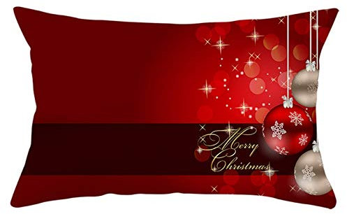 Socoz Kissenbezug Ecksofa, Polyester, Kissenhülle, 30 x 50 cm, Dunkelrot