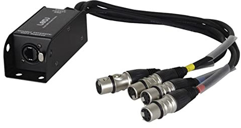 LEDJ EtherCON to DMX Multicore Adaptor 5-Pin Female XLR Tails