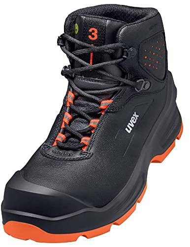 Uvex 3 6873343 Sicherheitsstiefel S3 Schuhgröße (EU): 43 Schwarz, Orange 1 Paar