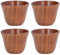 4Pcs 75ml Japanese-Style Wooden Cup, Natural Wood Healthy Safe Small Teacup Retro Heat Insulation Wooden Drinkware for Tea Coffee Milk Wine