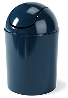 Umbra Mini poubelle de 5 litres avec couvercle basculant – Petite poubelle pour espaces compacts sous les tables et les comptoirs, poubelle miniature, couvercle amovible pour cuisines, salles de