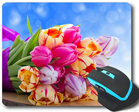YENDOSTEEN Gaming Mouse Pad Custom, Petal Petals Floor Photography Mouspad en Caoutchouc Non Glissant 300 * 250 * 3 mm