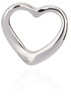 NKlaus Durchlauf Kettenanhänger mini Herz 925 Silber 11x12mm Kinder Herzanhänger glanz 9817