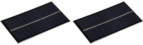 sourcing map Mini Panneau Solaire Cellule 6V 160mA 0.96W 110mm x 60mm pour Bricolage Électrique Puissance Projet Paquet de 2