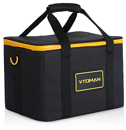 VTOMAN Carrying Case Bag for Portable Power Station Jump 600X/ Jump 600X Extra Battery, Black (Jump 600X Not Included) (Jump 600X Carrying Case Bag-US)