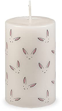 Osterkerze glückliche Hasen minimalistisch