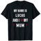 Lucas Ich liebe meine Mutter Süßer persönlicher Muttertag T-Shirt