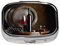 Red Wine Bottle Glass Square Pill Box, Pill Dispenser Box Cod Liver Oil Box Vitamin Pill Box Patient Pill Box