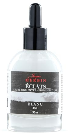 Jacques Herbin 16050TAMZ Aquarelltinte Kalligraphie 50ml Weiß