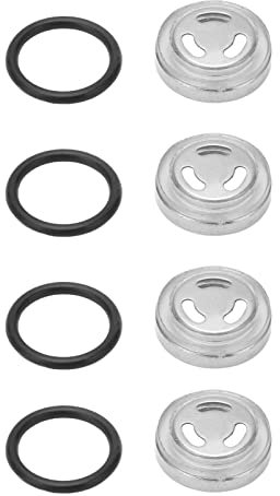 Juego de Mirillas de Cilindro Maestro de Embrague de Freno, Juego de 4 Lentes de Mirilla de Depósito de Cilindro Maestro de Freno Trasero Delantero con Junta Tórica para