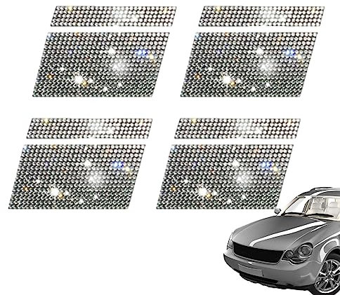 PASSI Adesivi riflettenti per ruote, 4 pezzi, adesivi per ruote impermeabili e riflettenti, universali, decorativi per avvertimenti di sicurezza, accessori esterni per auto, regalo per amanti