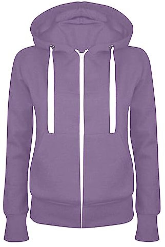 Full Zip Felpa da donna in cotone con cappuccio, giacca mezza stagione, in tinta unita, giacca sportiva, per gli allenamenti, giacca leggera in stile college