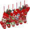 Liitrsh 6 Stück 35,6 cm Weihnachtsstrümpfe Bulk Knit Große Strümpfe Weihnachten Gestrickt Rustikal Urlaub Baum Rentier Schneeflocke Schneemann Familie Strümpfe Hängende Ornamente für Weihnachten