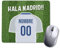 mundohuevo Alfombrilla de Raton para Ordenador Personalizada con Texto. Madrid. Regalo Equipo de Futbol. Pon el Nombre y Numero Que Quieras.