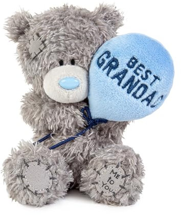 Me To You Tatty Teddy FP401017 Vatertagsbär mit Luftballon, offizielle Kollektion, 10 cm