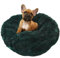 Grand Filippo Fluffy Maschinenwaschbar Hundebett 50 cm - Handgefertigt Hundebett Flauschig - Hundekissen Flauschig - Katzenbett Waschbar - Rund Katzenbett Grün