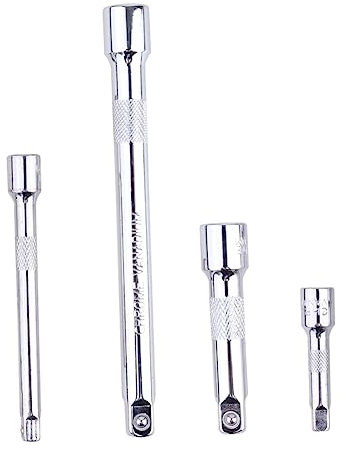 Housoutil 4pcs Extension Bar Set Drive Ratchet Socket Extender Hand Tool for Imperial Socket Set