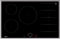 NEFF T68SHV4L0, N 70, Induktionskochfeld, autarkes Glaskeramik-Kochfeld 80 cm breit, Twist Touch, Flex Induction, Home Connect, Smart Hood Automatic, aufliegend, Schwarz