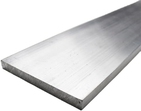 WUDOLI Paneles de Pared Placa de Aluminio 6061 de 6 mm de Ancho, de 10 mm a 160 mm de Largo, 500 mm, 6 mm x 90 mm x 500 mm, 6 mm x 100 mm x 500 mm Chapa estriada (Size : 6x10x500mm 1pc)