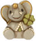 THUN, Spardose Elefant Elly aus Keramik, handbemalt, Geschenkidee, 12 x 10,5 x 13 cm