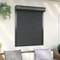 LAPOOH Rollladen Aluminium, Aussenrolladen, Schrank Rollo, Außenrollo, Sonnenschutzrollo Außen, 100 x 120 cm Anthrazit
