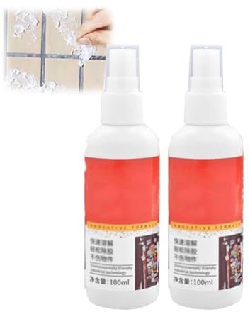 Removedor de adhesivo multiusos,Agente eliminador de viscosa,Spray removedor de pegamento multiusos,Removedor de pegamento para automóvil,Elimina goma de mascar (2pcs)
