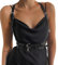 Miwcff Brustgeschirr für Damen, modischer Gothic-Gürtel, Punk-Körpergeschirr, Taillenkette, schwarzes Leder, verstellbare Körperzubehör, Schwarz, Large