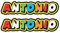 GamesMonkey® - Adesivo stile Vale THE DOCTOR - 2 pezzi - Varie Dimensioni - gara cross pista auto moto stickers (Antonio, 15x3 cm)