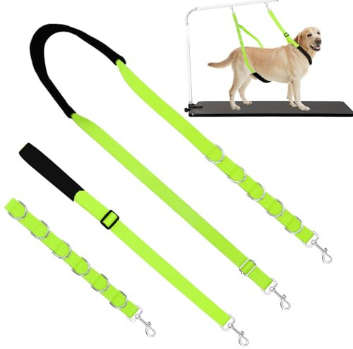 ASOCEA Cinghia per Toelettatura del Cane Anello per Cappio di Ritenuta per Toelettatura Regolabile Guinzaglio Estensibile per Toelettatura del Cane per Cani Gatti Taglio dei Capelli Trim