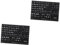 WATIIFUFU 2sheets English Keyboard Letter Replacement Stickers Wear-resistant Keyboard Labels for Laptop and Desktop Use and Easy Application