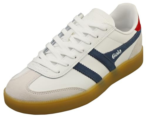 Gola, Viper Leather CLB744, White/Moonlight/Deep Red/Gum, 36 (Mujer)