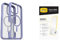 OtterBox Bundle Defender Series XT MagSafe Case for iPhone 16 Pro Max, Shockproof, Drop proof, Ultra-Rugged, Protective Case, Clear/Purple & Premium Glass Screen Protector