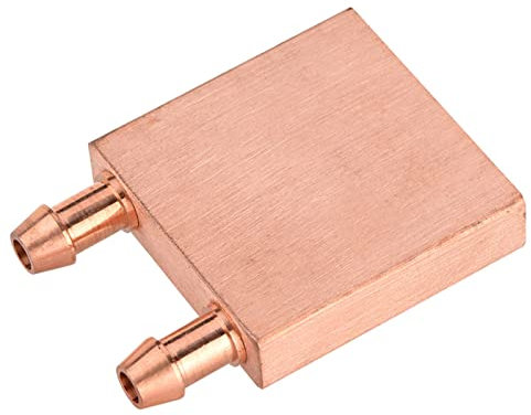 Copper Water Cooling Block Graphics GPU Motherboard 40 * 40 * 10mm Nozzle 8.5mm Fitting Hose 7-8mm Suitable for High End Cooling System