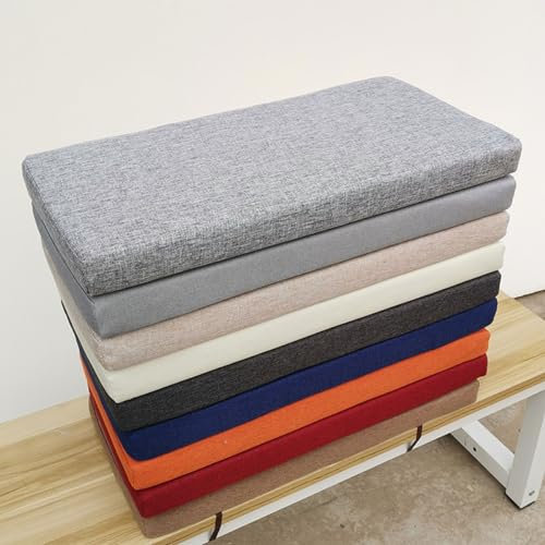 Outdoor Bankauflage für Gartenmöbel Dunkelblau 140 x 45 x 5 cm rechteckig Sitzkissen für Chaiselschaukel und Esszimmer