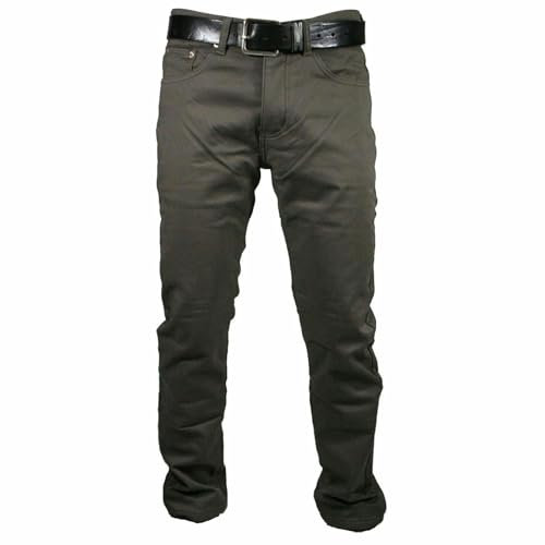 Mastino Pantalone 5 Tasche Felpato Imbottito Pile Termico Caldo Morbido Foderato Inverno Elasticizzato Regular Fit Set 1 o 2 Pezzi Uomo Fango 52