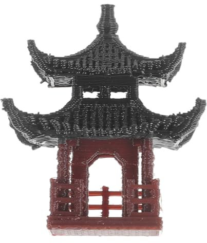 Homoyoyo Mini Pagode Japonaise en Plastique - Statue Décorative avec Lanterne - Ornement De Bureau Et Décoration D'Aquarium Idéal pour Le Jardin Et La Maison