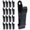 16pcs Mini Pinces Crocodiles en Métal, Petite Pince Crocodile en Métal Mini Pince à Ressort pour Fils Collations Documents Vêtements Photos Rideaux (Noir)