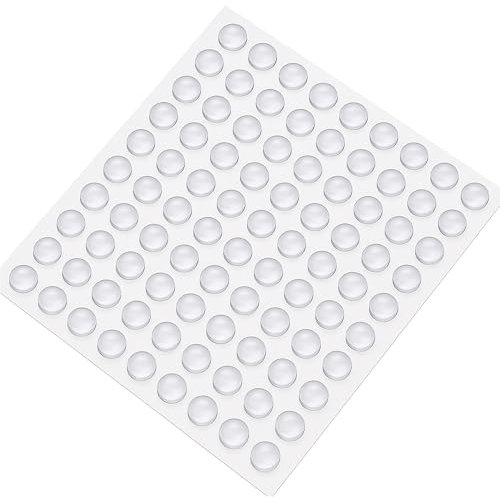 100PCS Clear Self-Adhesive Silicone Bumper Pads – Soft Close Door Buffers, Anti-Slam Cabinet Stoppers, Furniture Protectors & Coasters