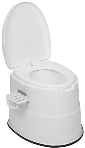 Bonnlo Inodoro portátil para camping, Inodoro viajero portátil, cubeta interior desmontable. Inodoro móvil con asiento, tapa y sujetapapeles