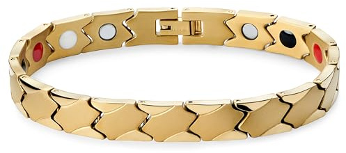 Lucleon by Trendhim Armband Herren aus Titan mit Magnetverschluss | Asymmetrisches Design mit Gauss-Magneten und FIR-Elementen | Dänisches Design | Lässiges Accessoire