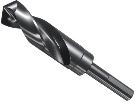 METALLIXITY Drill Bit (24mm), 1/2 Reduced Shank 3-Flat 4341 High-Speed Steel 118° Bits for Drilling Holes in Thin Metal Steel Wood Plastic Aluminum DIY Project