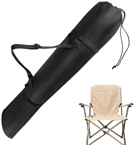 Genikeer Klappstuhl Tasche - 120cm Stuhl Tasche - Transportabler großer Aufbewahrungsbeutel mit Tragegurt faltbar für Park Garten Camping Angeln Roadtrip Picknick Reisen