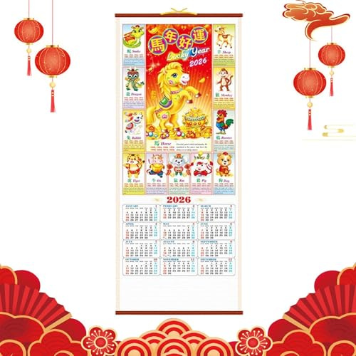 2026 Wandkalender Monatlicher Planer aus Papier